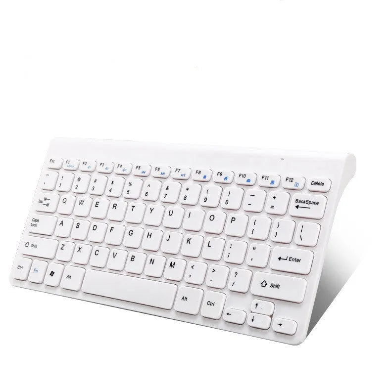 Black wireless keyboard and mouse set with 78 keys and 4 buttons