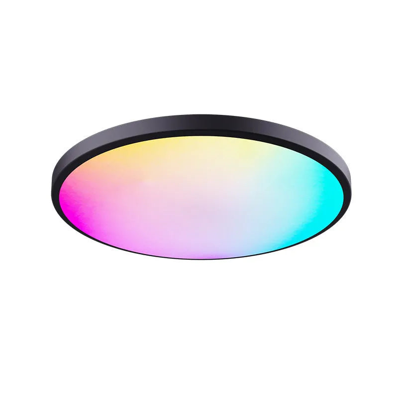 RGBCW intelligent ceiling lamp with Bluetooth and app control in black or white finish