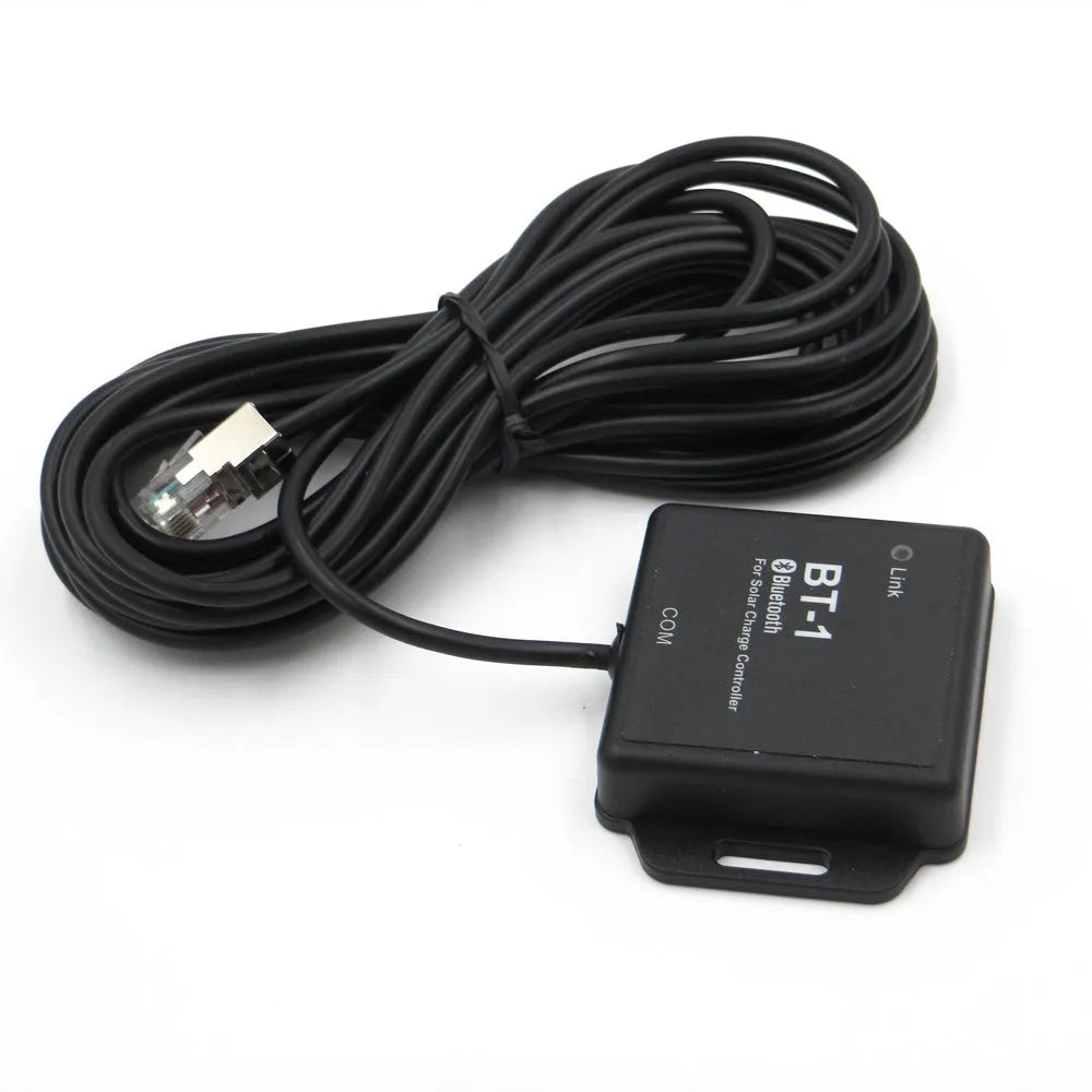 BT-1 solar panel charge controller with Bluetooth module for 12V and 24V battery systems