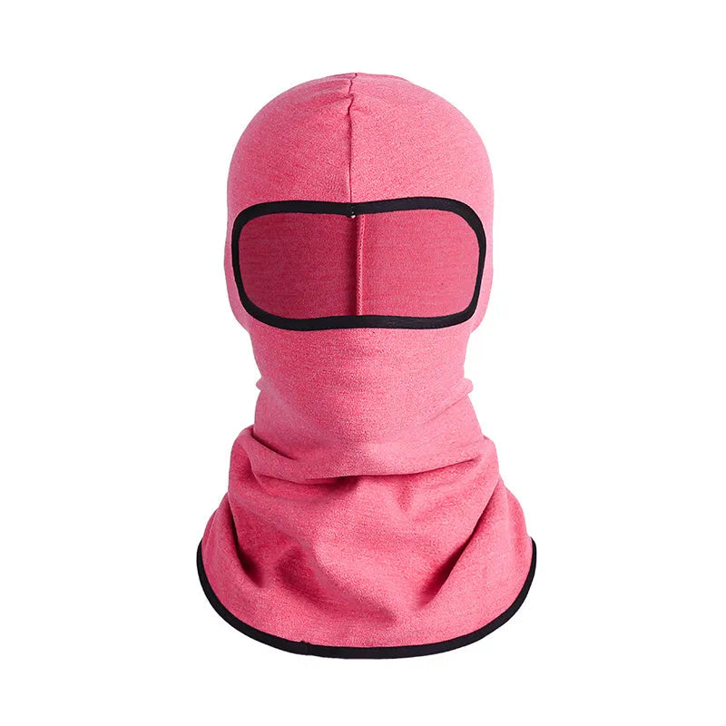 Cotton motorcycle riding head cover with dome cap design and included gloves for autumn winter travel protection