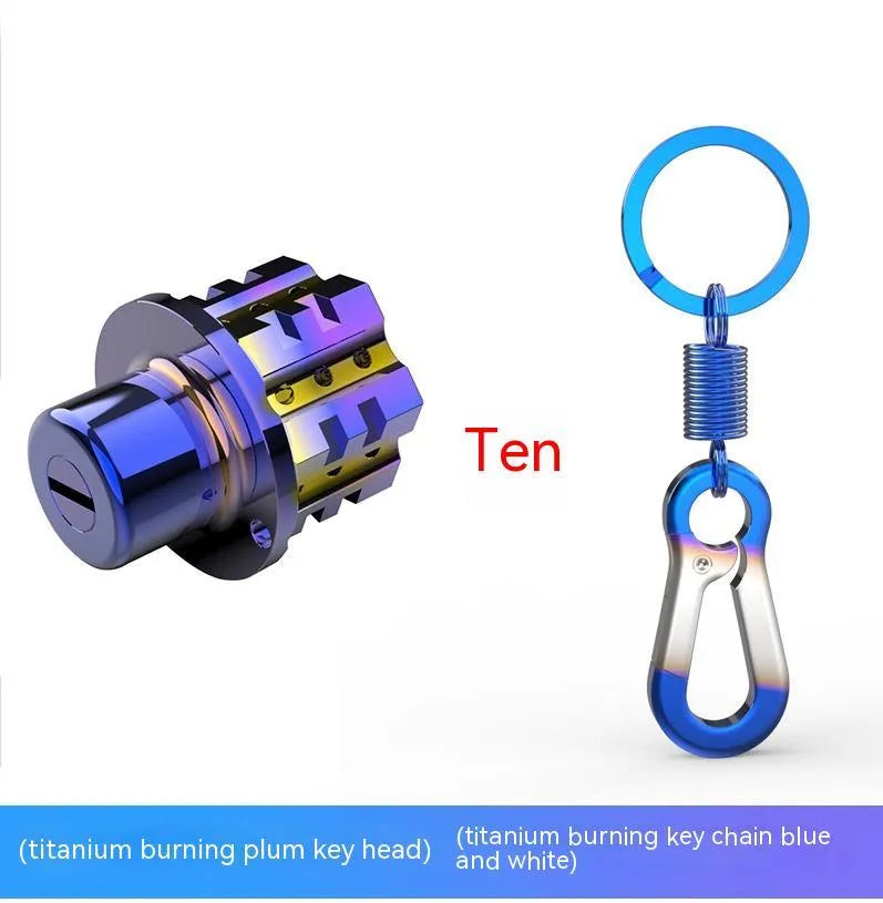 T6 aluminium motorcycle key cover in hexagonal, pentagram and plum blossom designs for 1.6x9mm keys