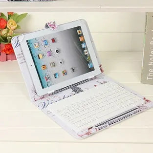 Wireless keyboard protective case with 7-inch Bluetooth keyboard for mobile phones and tablets