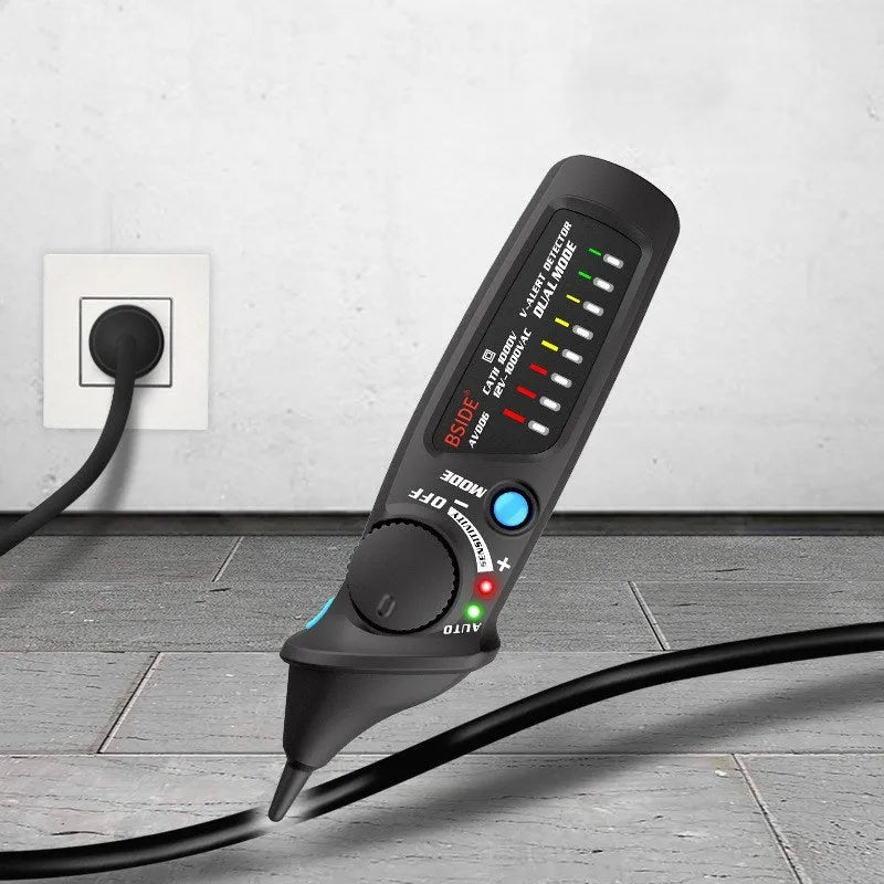 Smart sensor test pencil with round head tip for high-voltage electrical detection