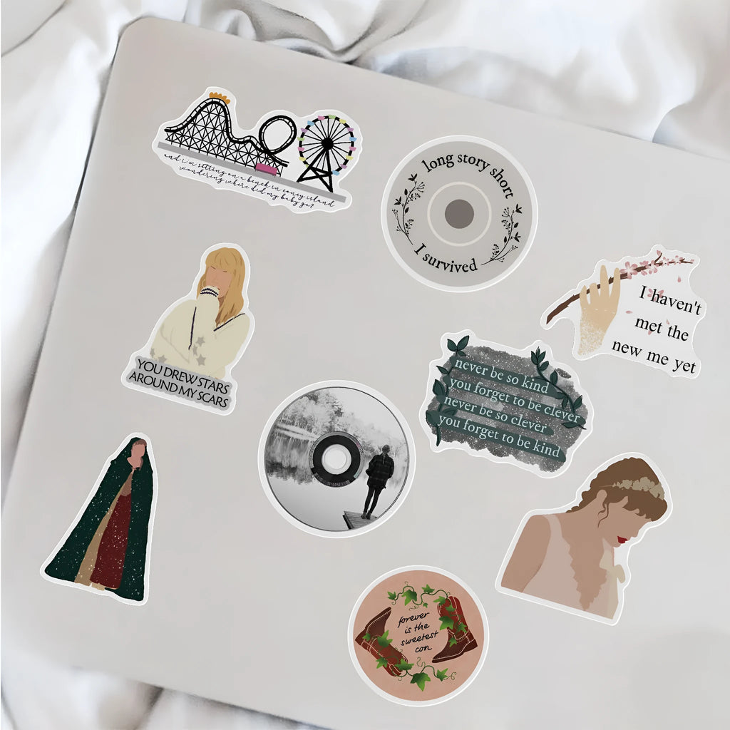 Graffiti colour cartoon waterproof stickers for luggage and notebooks, 50 sheets
