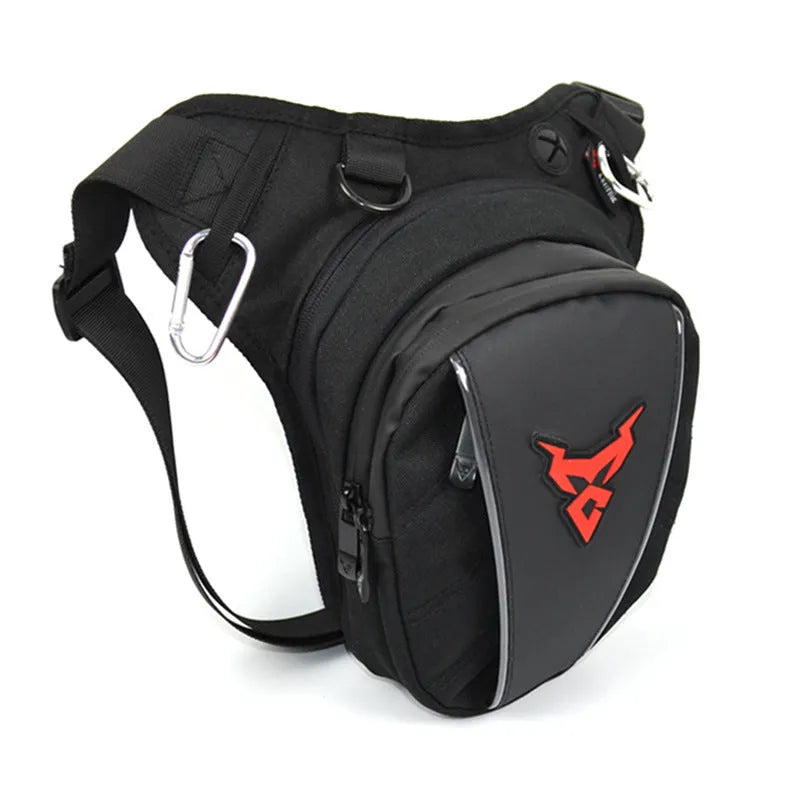 Motorcycle crossbody leg bag in 1200D Oxford cloth with 29cm dimensions