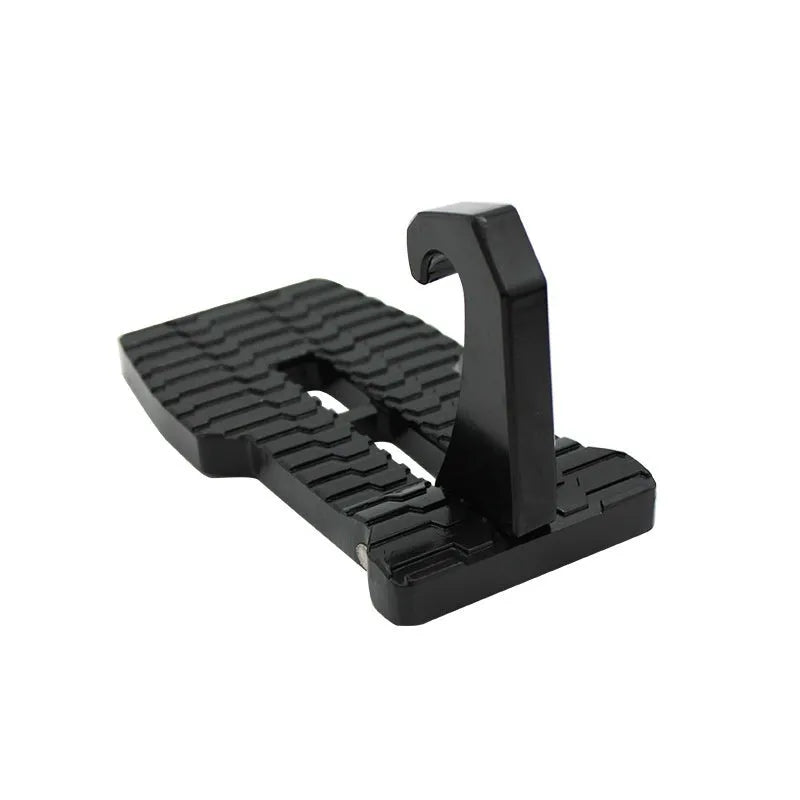 Foldable aluminium car side door auxiliary ladder pedal for roof rack access