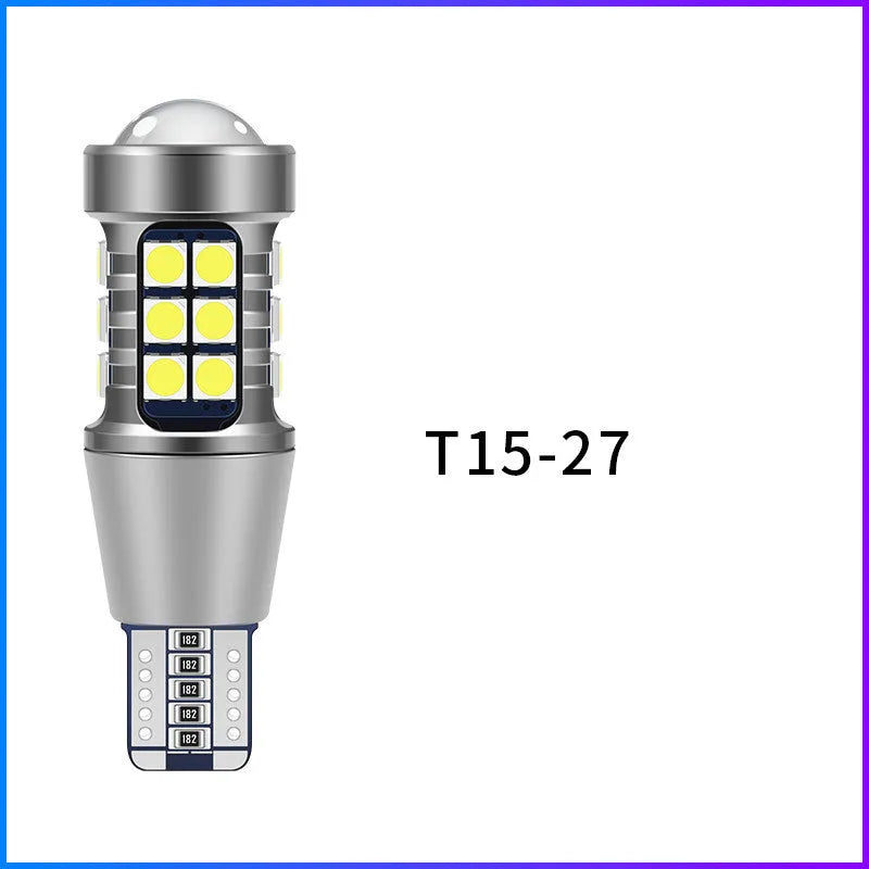 Super bright glare rogue LED reversing light bulb for car with 27 SMD and T15 or T20 socket