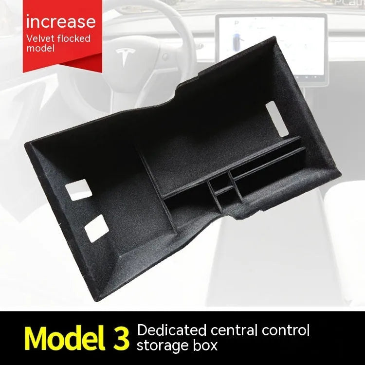 Tesla centre console retrofit plastic storage organiser tray for Model 3 Model X Model S