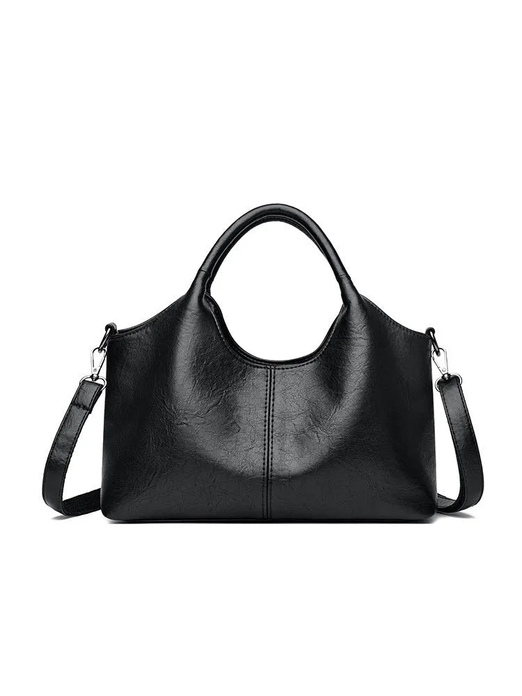 Genuine leather women's cross-body bag in available colours with adjustable shoulder strap