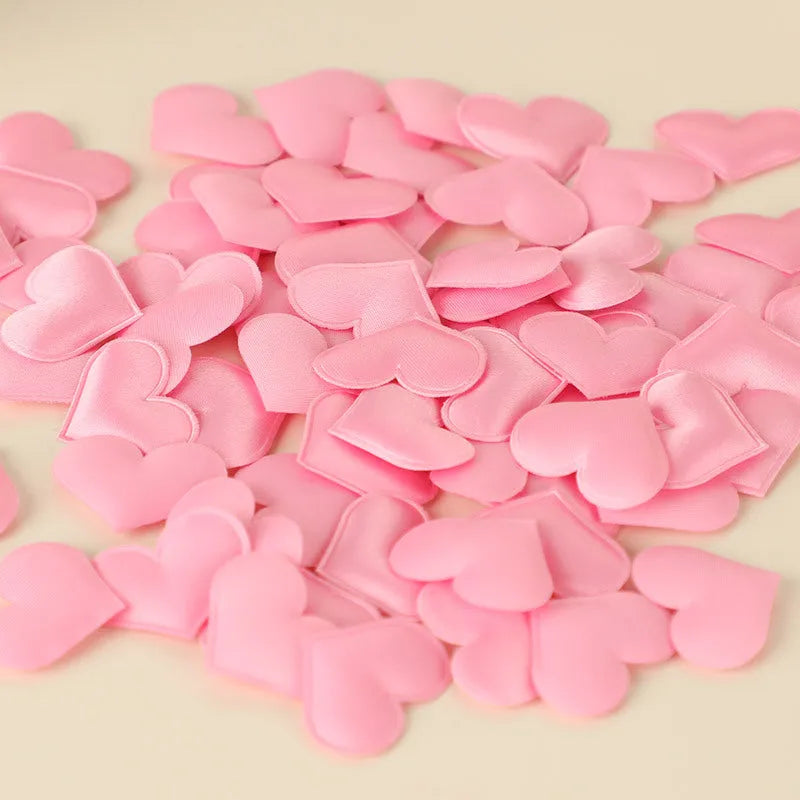 Fabric and sponge wedding bed throwing petals in pink and red, small 2cm and large 3cm sizes