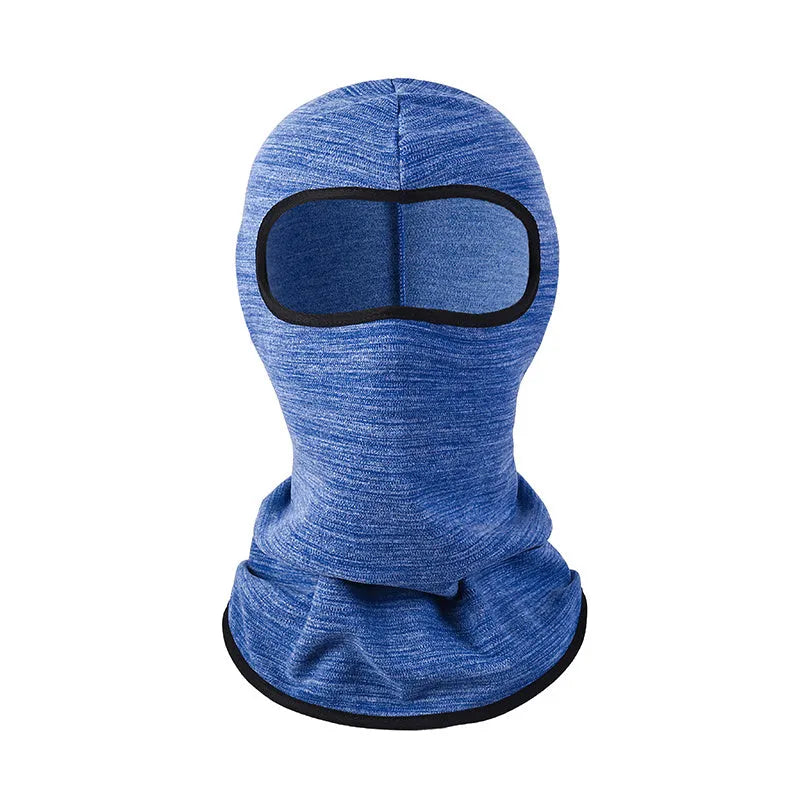 Cotton motorcycle riding head cover with dome cap design and included gloves for autumn winter travel protection