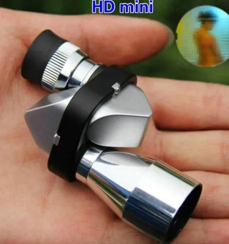 Aluminium alloy 8x20 pocket monocular telescope with folding eye cup and canvas carrying bag