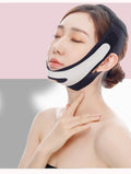 Elastic face bandage facial care tool in pink and black colour options