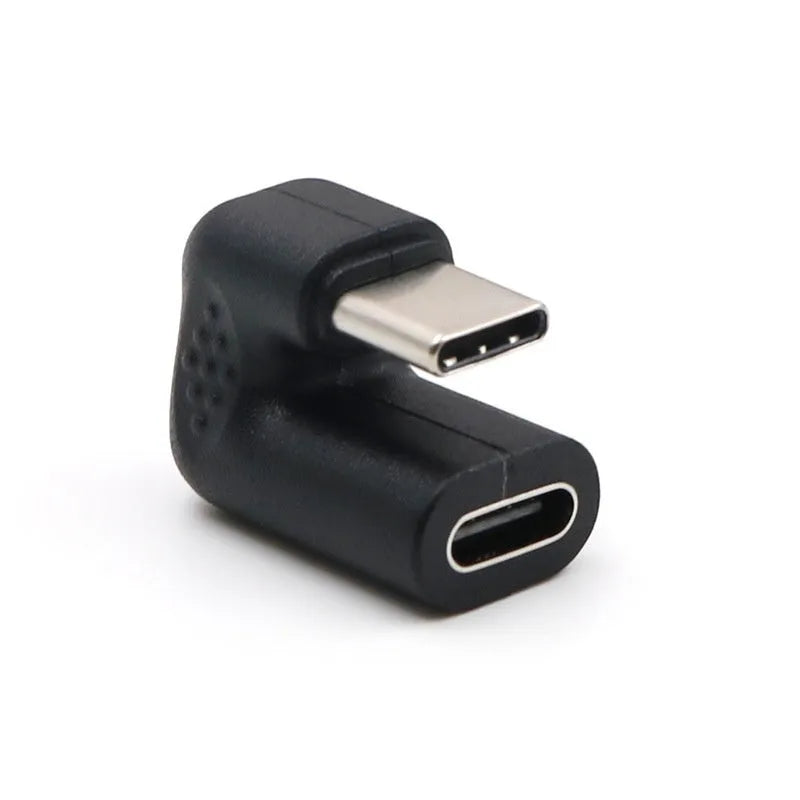 Four plastic USB male to female adapter cables with U-bend design for device connections
