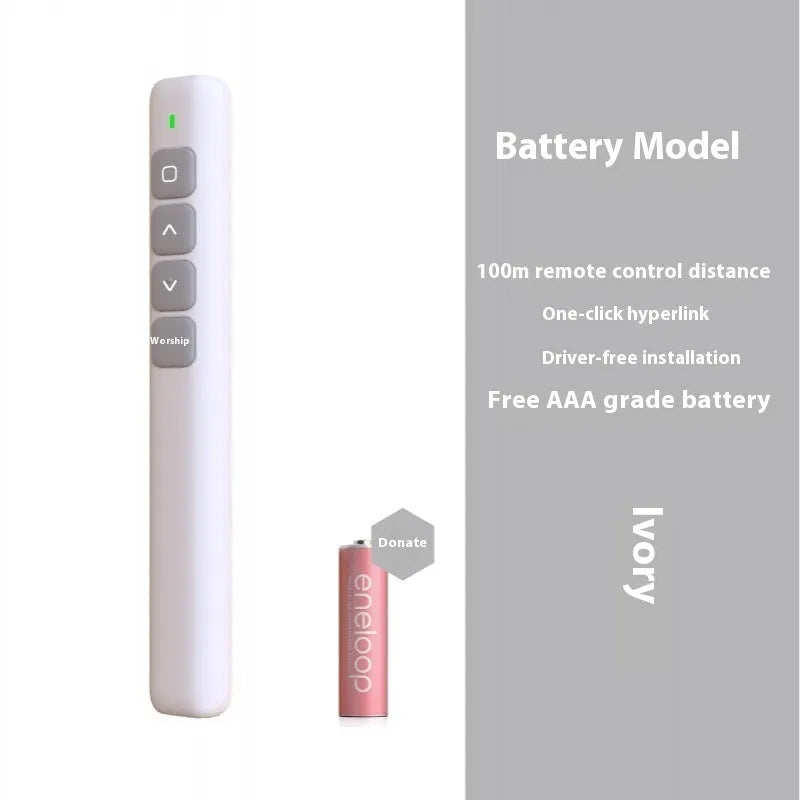 Whiteboard remote control pen PPT flip multimedia body in black white or pink for B1 B3 B6 models