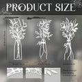 Three-piece metal flowers wall art set in country farmhouse style for bathroom or living room decoration