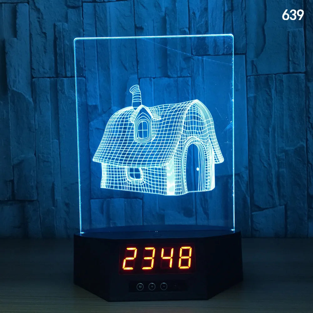 3D glowing dolphin night light with wireless charging and remote control on table