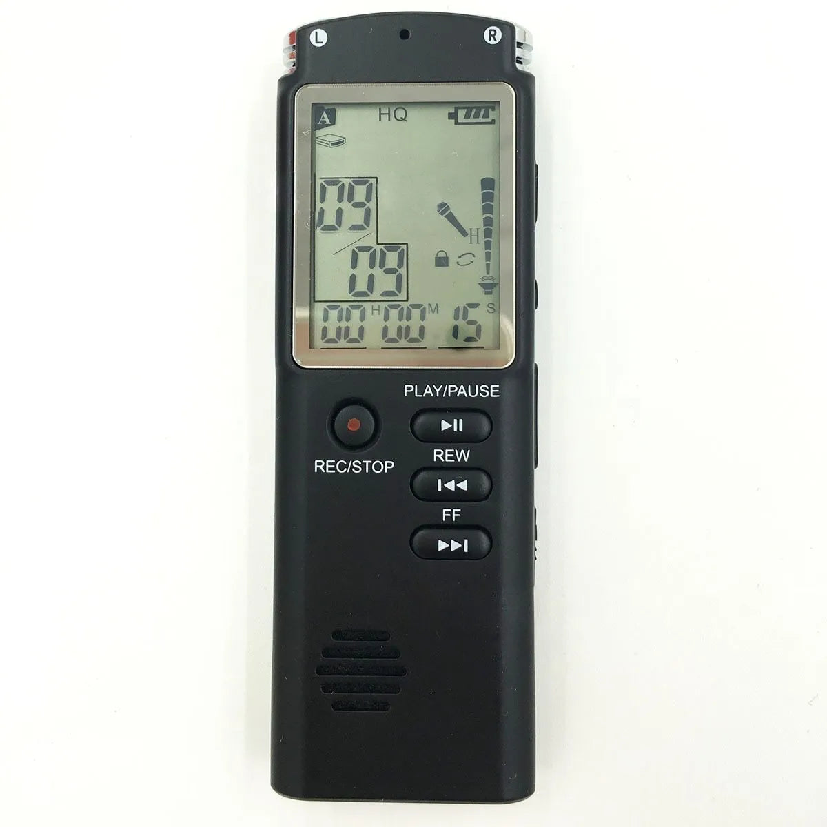 USB professional voice recorder with external microphone connection for telephone recording
