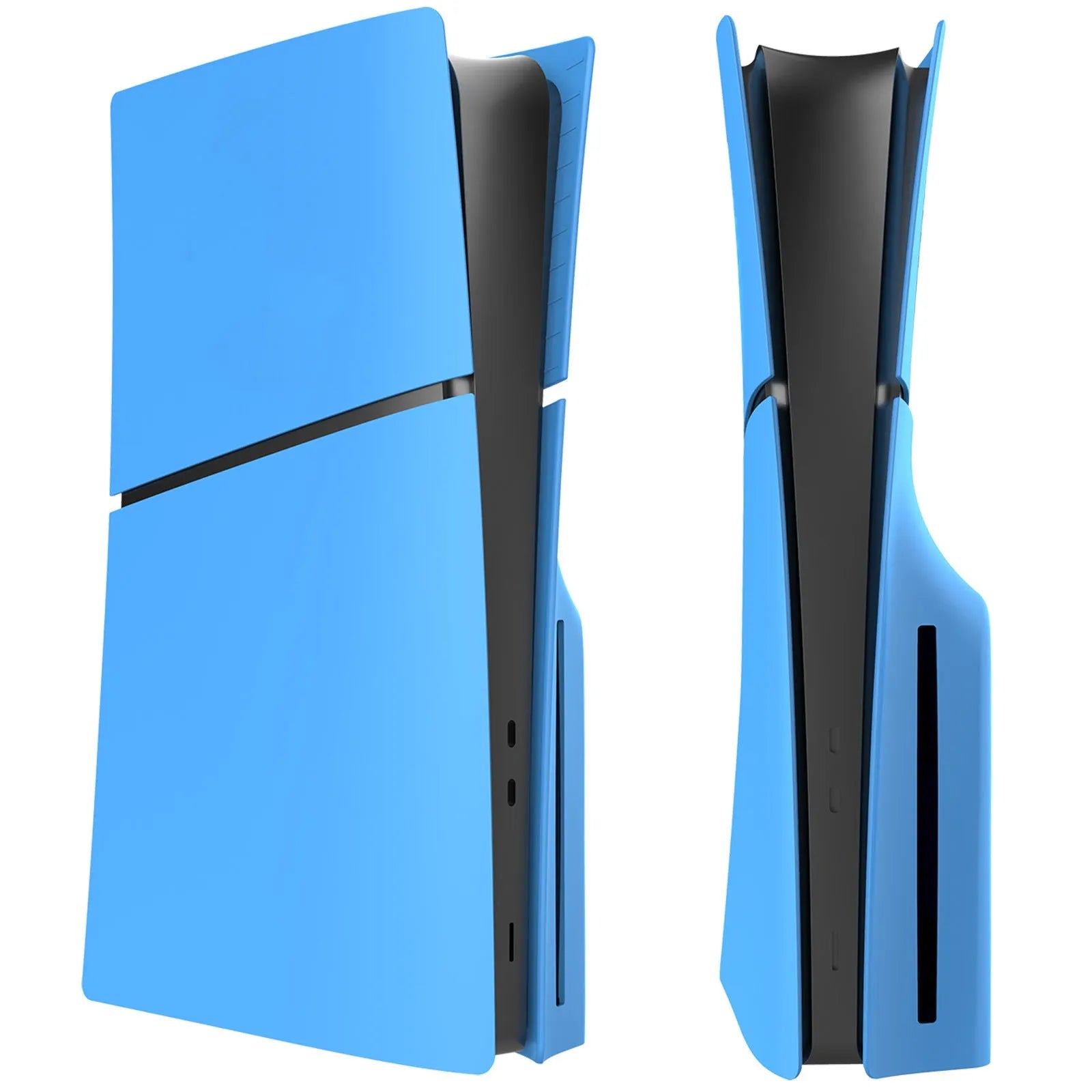 PS5 Slim ABS protective shell replacement kit showing colour options for Digital and Optical Drive models.