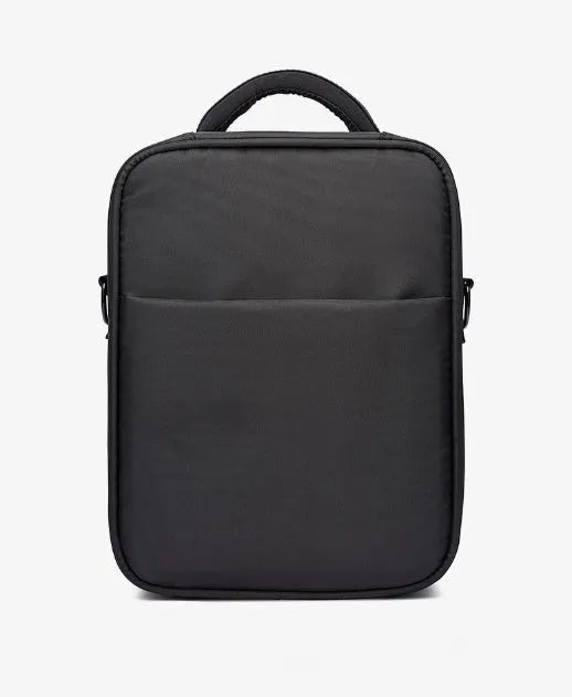 Black men's messenger shoulder bag made from Oxford fabric with dimensions 24x11x31cm