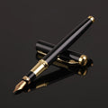Red and black metal ink pen with 0.5mm nib for office and corporate use