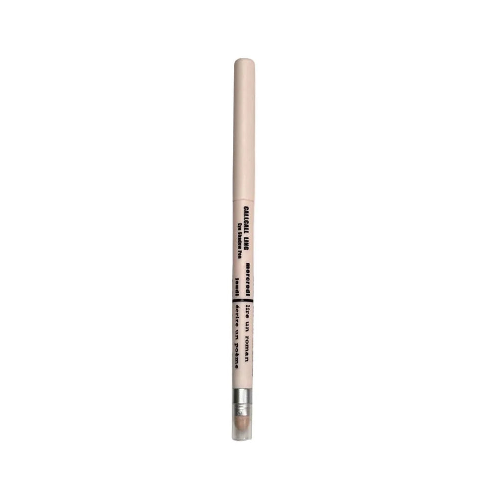 Waterproof non-smudge eye shadow pen in gold and purple shades for highlighting and brightening.