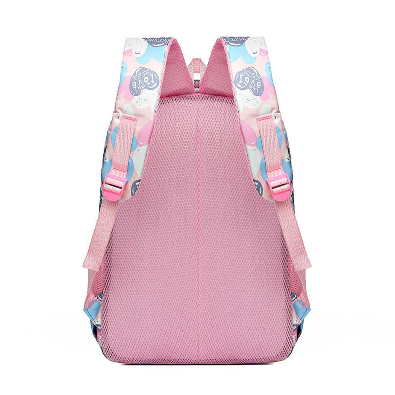 Student schoolbag backpack with air pillow belt in Oxford cloth with large capacity