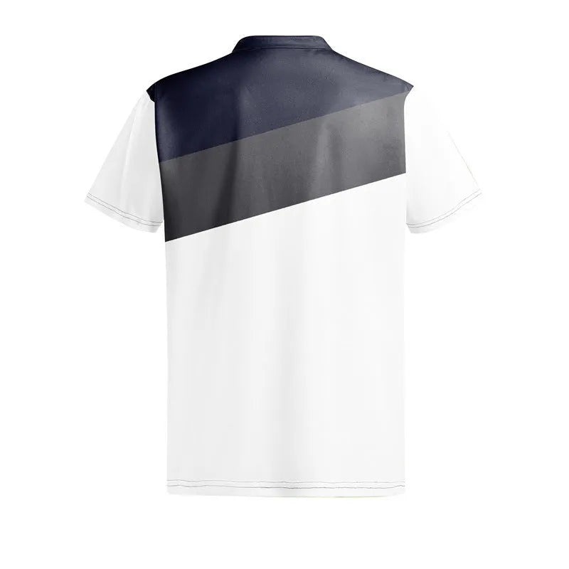 Men's loose fit short sleeve t-shirt with 3D digital printed colour matching pattern.