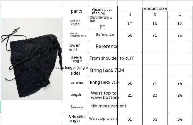 Black women's three-piece bikini swimsuit set with top and shorts.