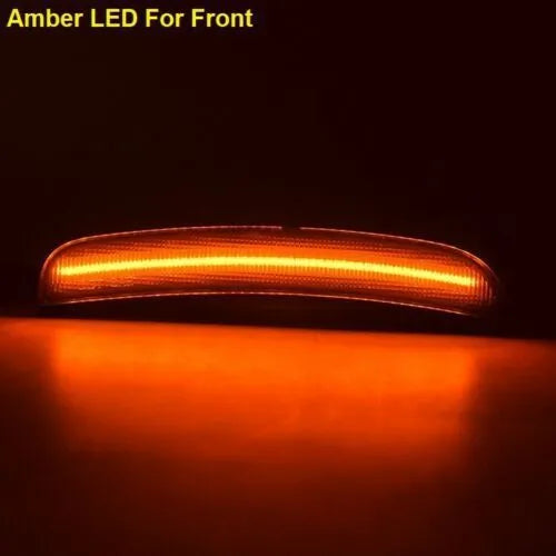Dodge Challenger Charger side turn signal light ABS yellow front red rear 4-piece set