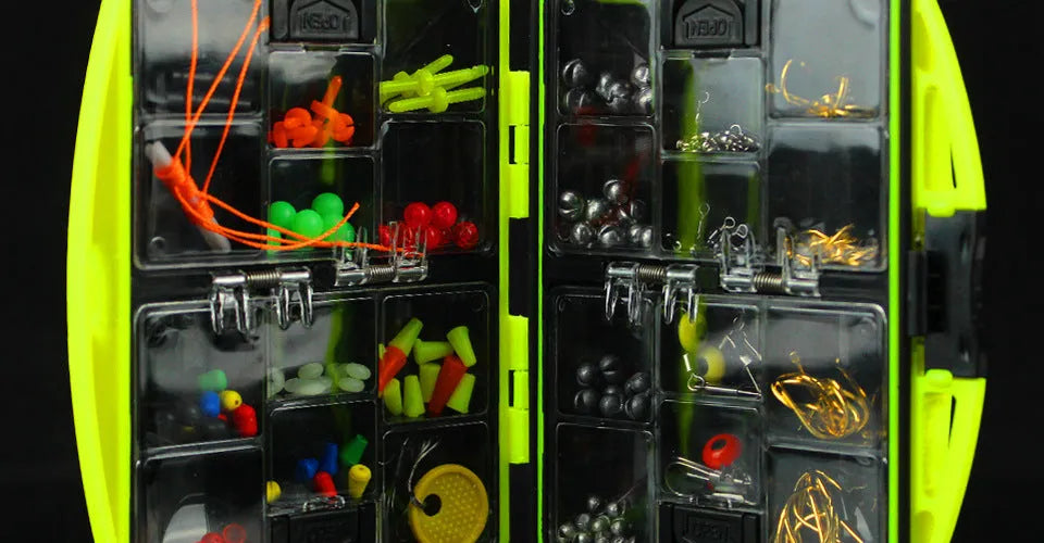 Rock fishing accessories combination set with 184 pieces for sea fishing