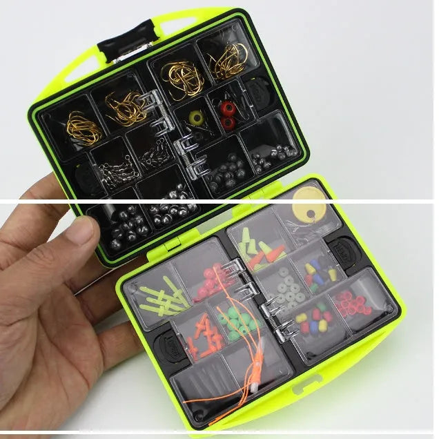 Rock fishing accessories combination set with 184 pieces for sea fishing