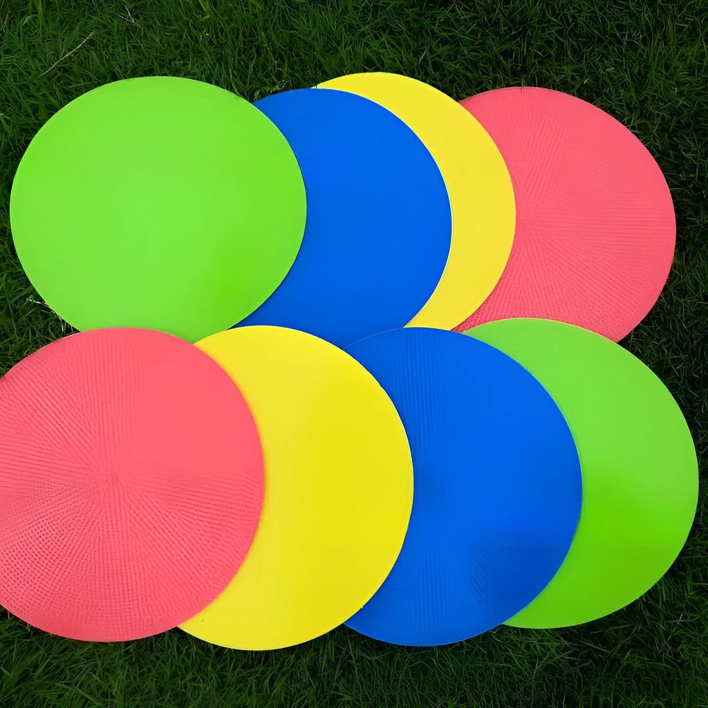 Soft TPE football training target disc in multiple colours with 23cm diameter