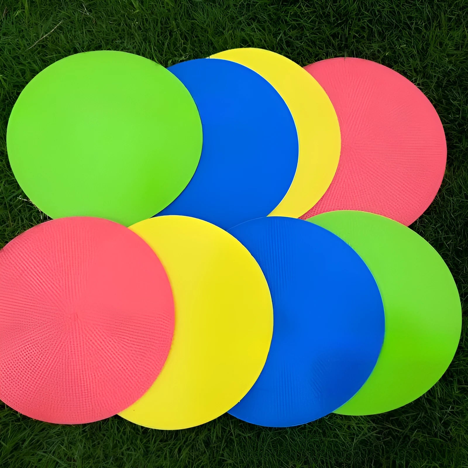 Soft TPE football training target disc in multiple colours with 23cm diameter