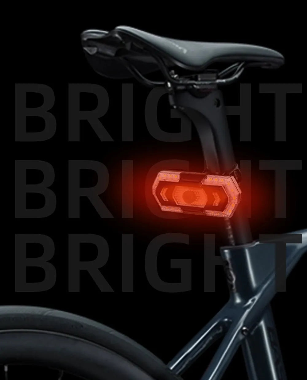 Black wireless remote control car indicator lights with USB charging port