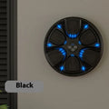 Black leather and PP intelligent music boxing wall target with boxing gloves for home training.