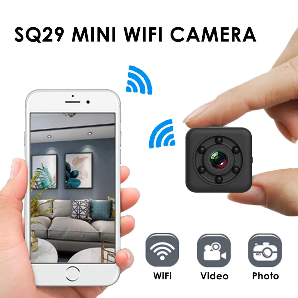 SQ29 black waterproof sports camera with extended battery for 4-hour continuous shooting