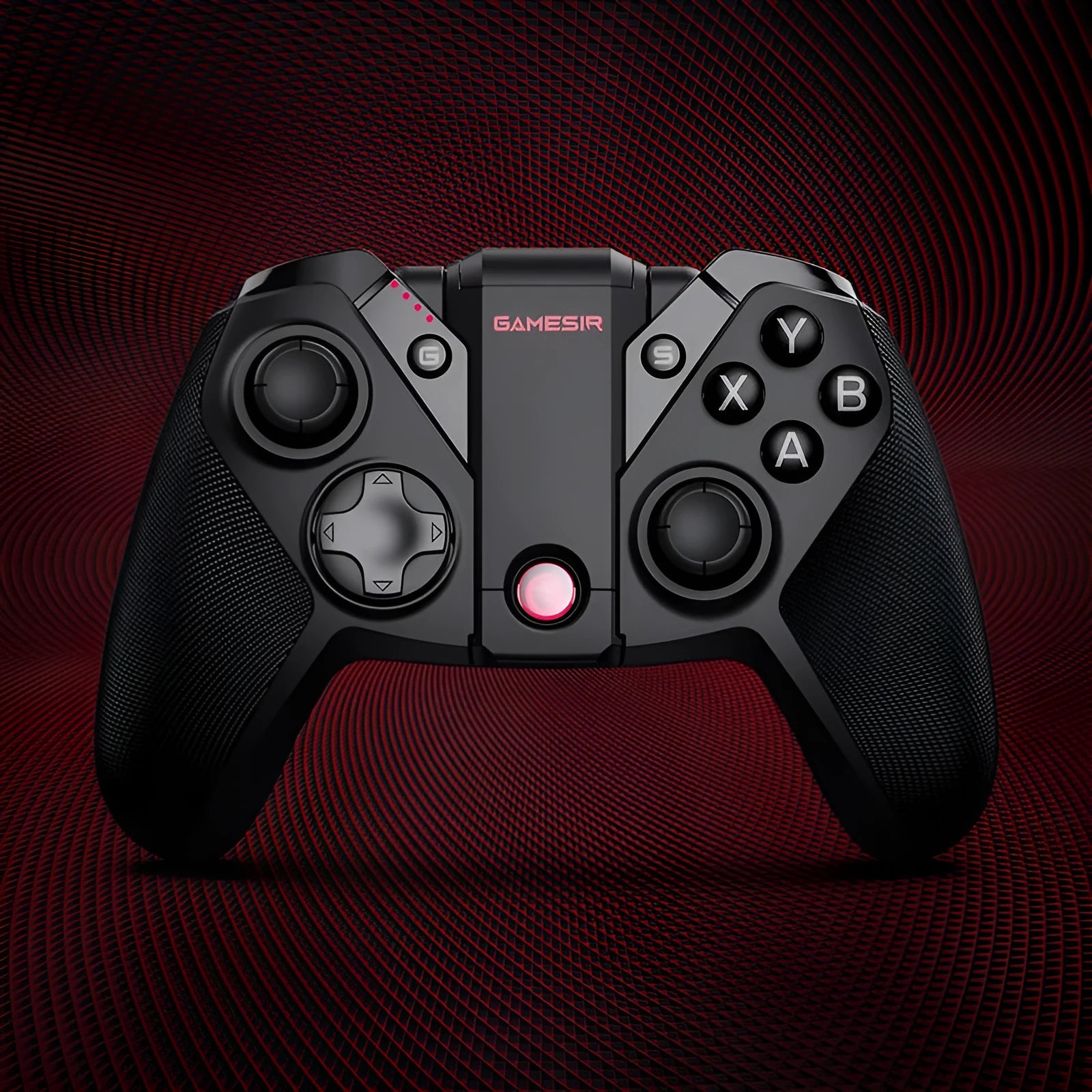 Black Gaishi wired video game controller with USB Type-C cable and standard button layout.