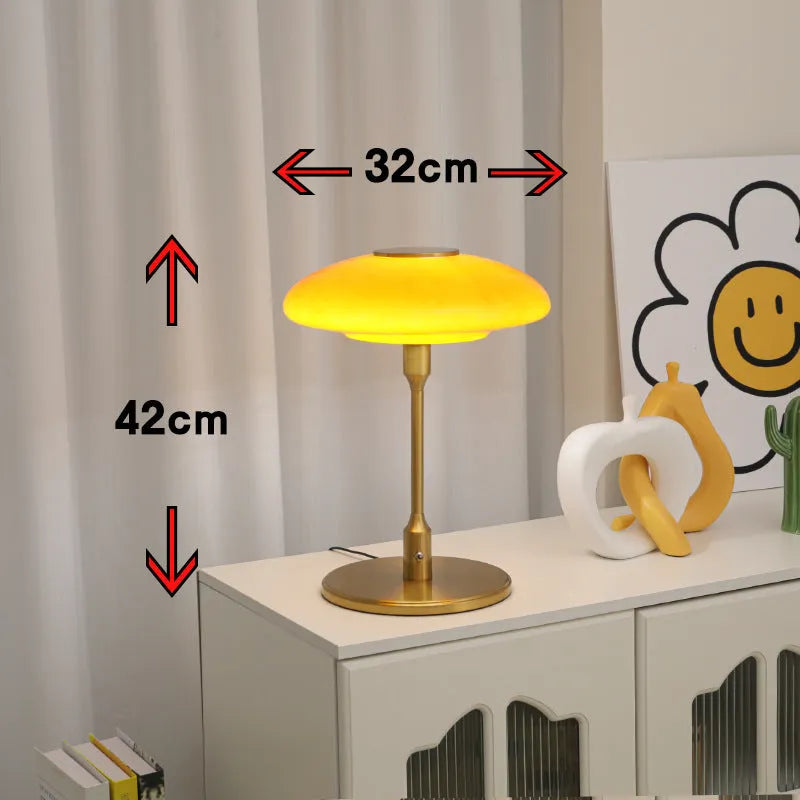 Vintage Korean style bedside atmosphere light with metal holder in one of four colour options.