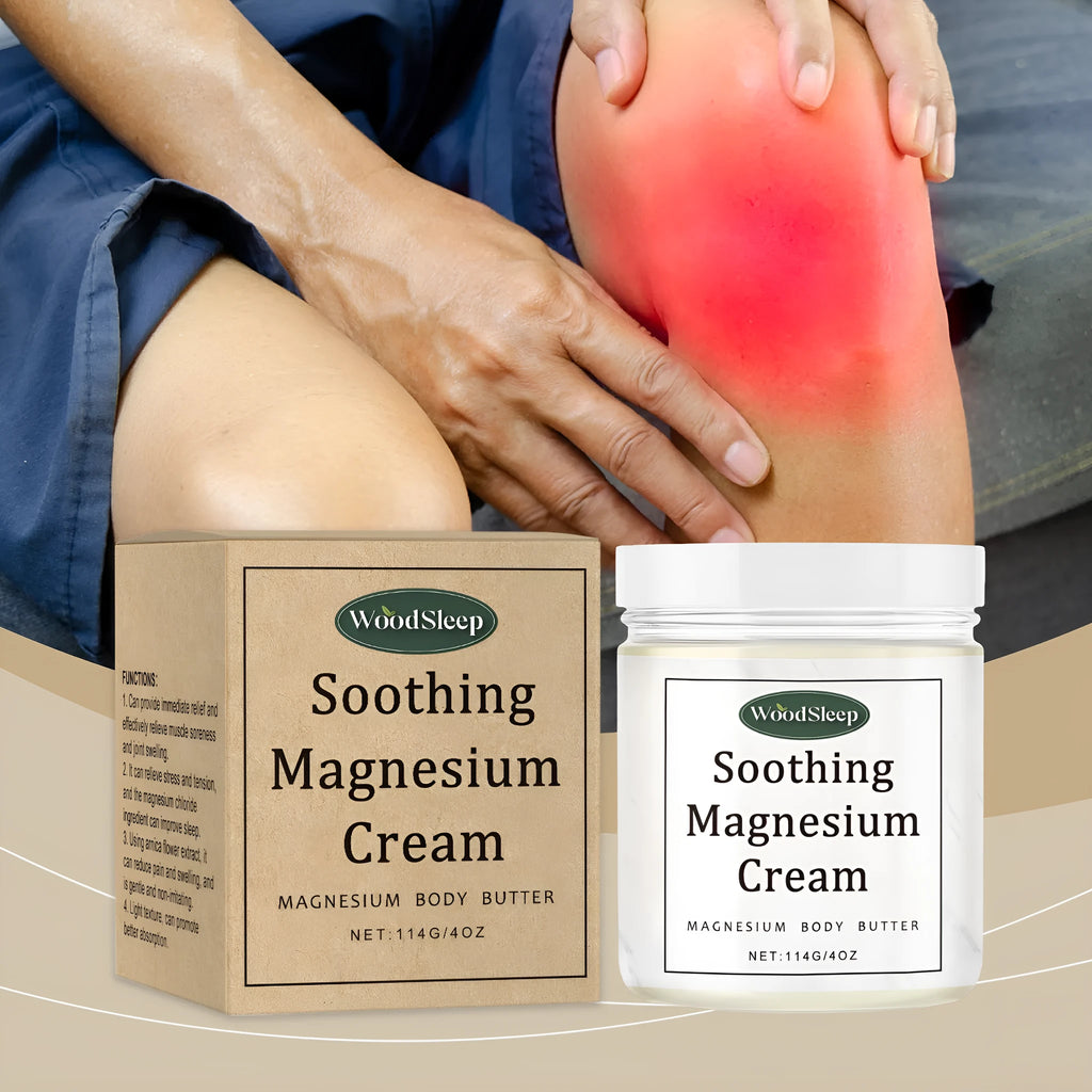 114g magnesium cream container for post-exercise body care with magnesium chloride