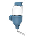 Small animal cage water bottle with rotatable nozzle in blue, white, or yellow colour options