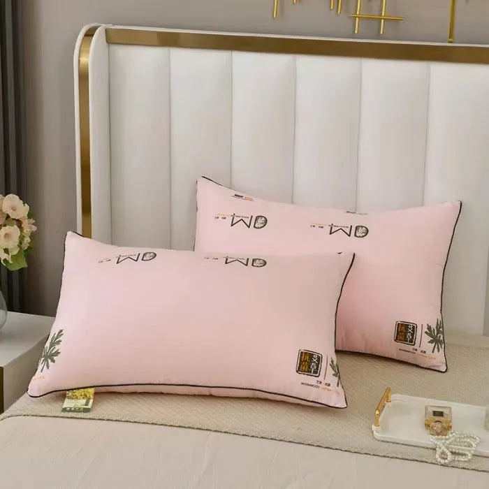 Polyester fibre pillow showing colour options and multiple fill weight selections