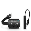 Black USB HDMI dongle for phone to TV screen mirroring measuring 52x26mm