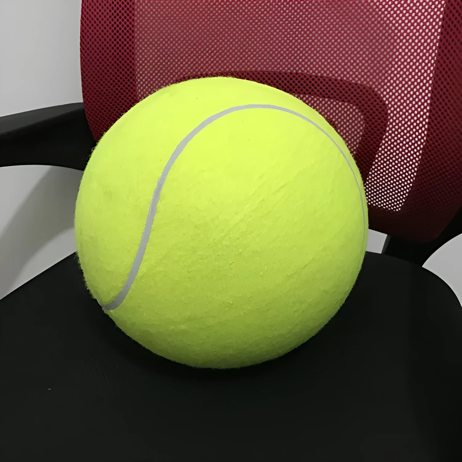 Dog giant tennis ball 9.5 inch durable rubber fetch toy with soft felt exterior for large breed dogs