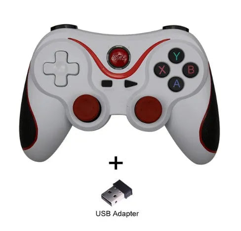 X3 Bluetooth wireless game controller for Android phones in black or white with mobile phone clip attachment