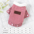 Grey lambswool fleece-lined vest for dogs or cats on a mannequin, showing wool lining and vest style.
