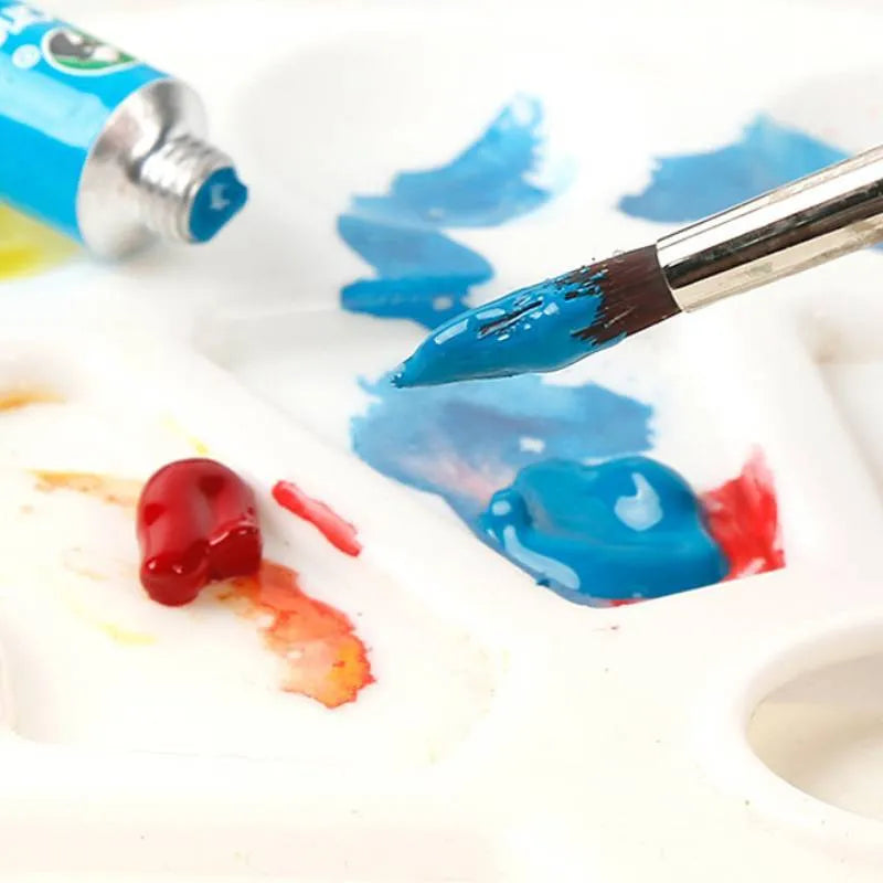 Set of gouache paint tubes in 12, 18, or 24 colours with 5ml or 12ml sizes for artists.