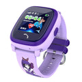 DF25 blue children's waterproof smart watch with touch screen on silicone wristband