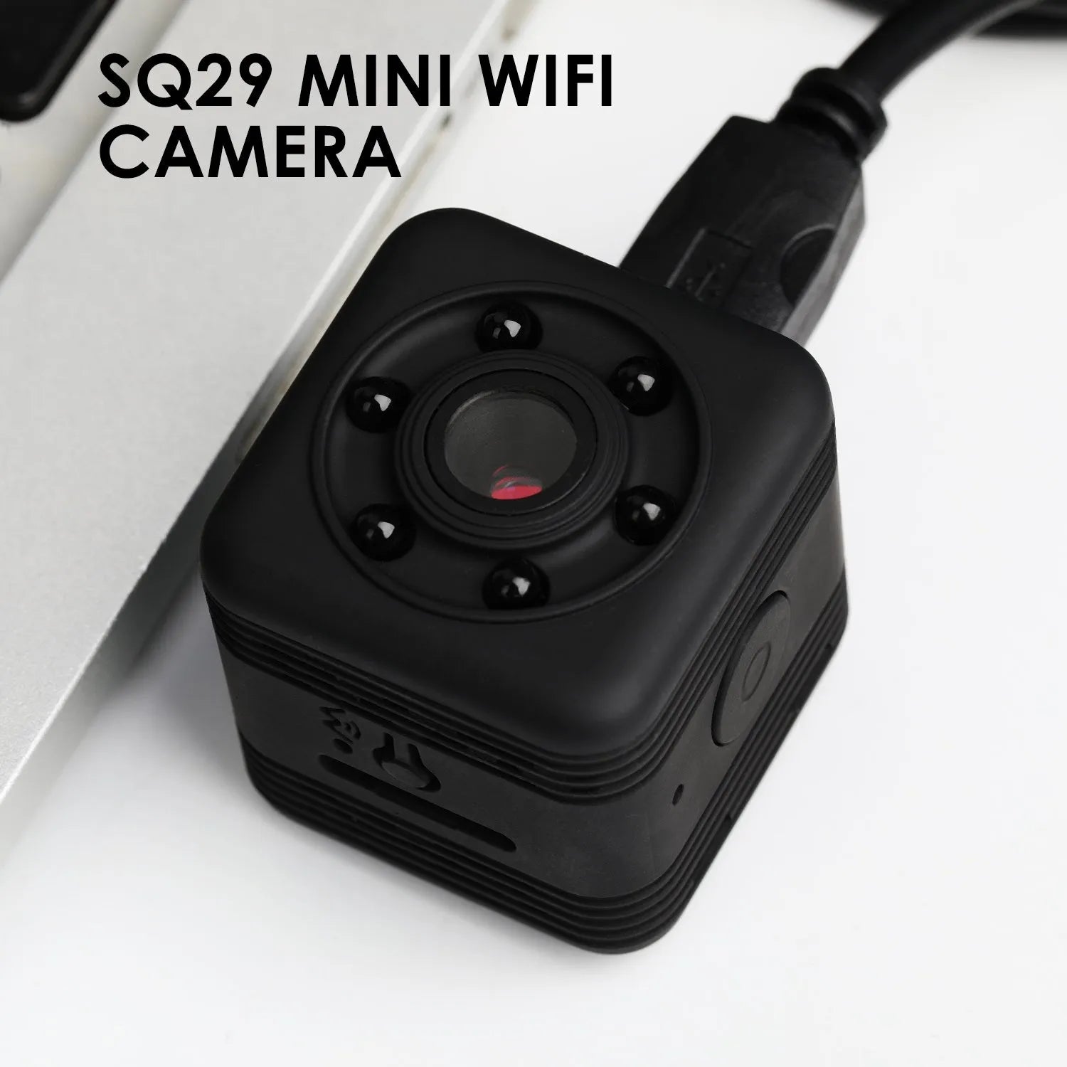 SQ29 black waterproof sports camera with extended battery for 4-hour continuous shooting