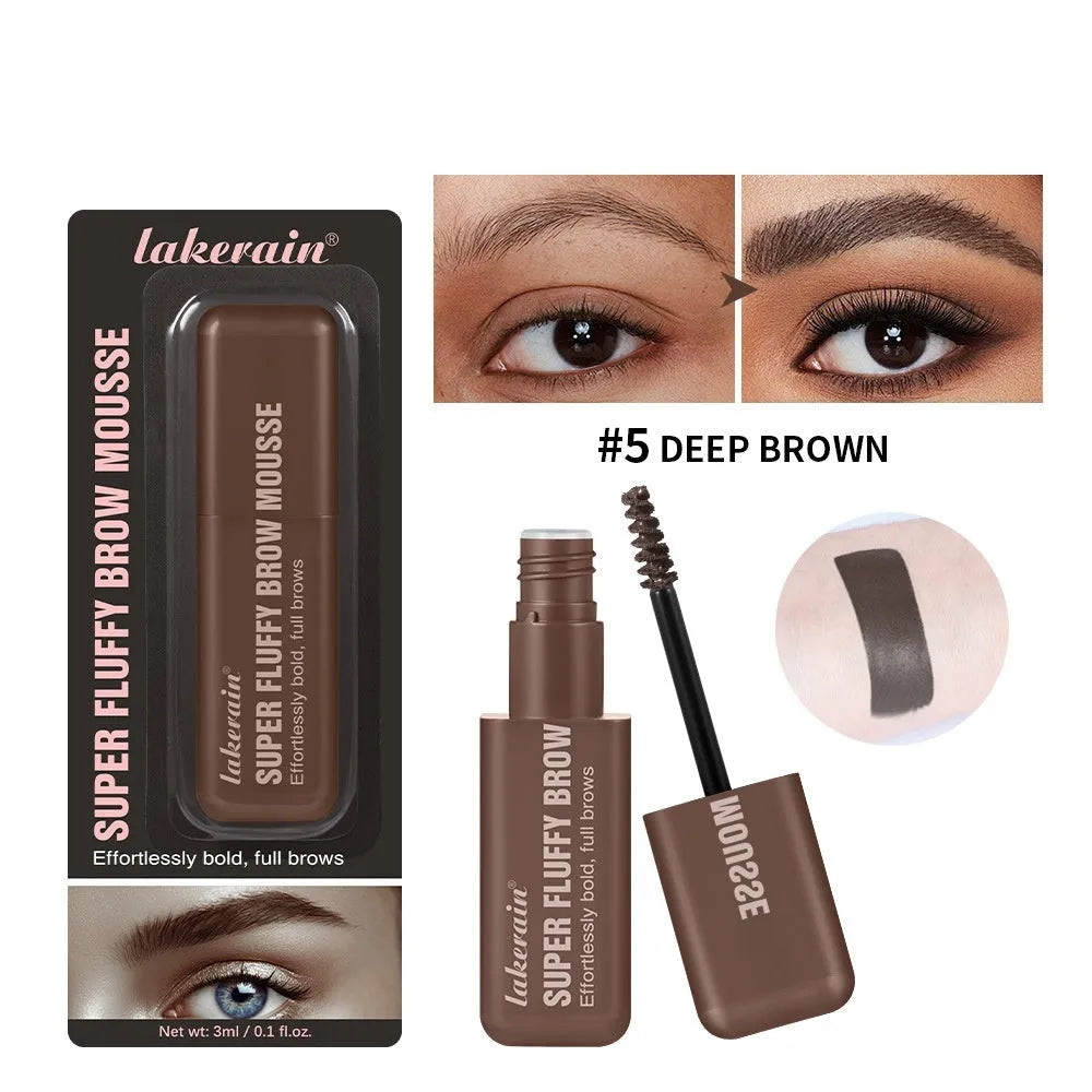 Eyebrow cream for 3D shaping and natural thatch effect in brown and black colour options